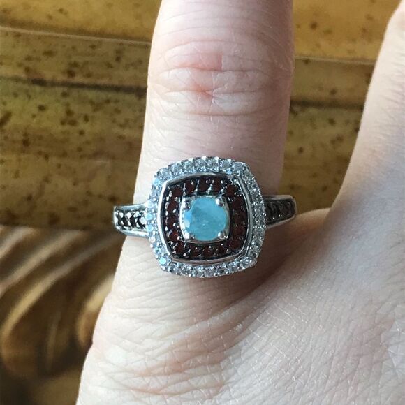 Natural Grandidierite Sterling Silver Ring Size 5 - Picture 9 of 9